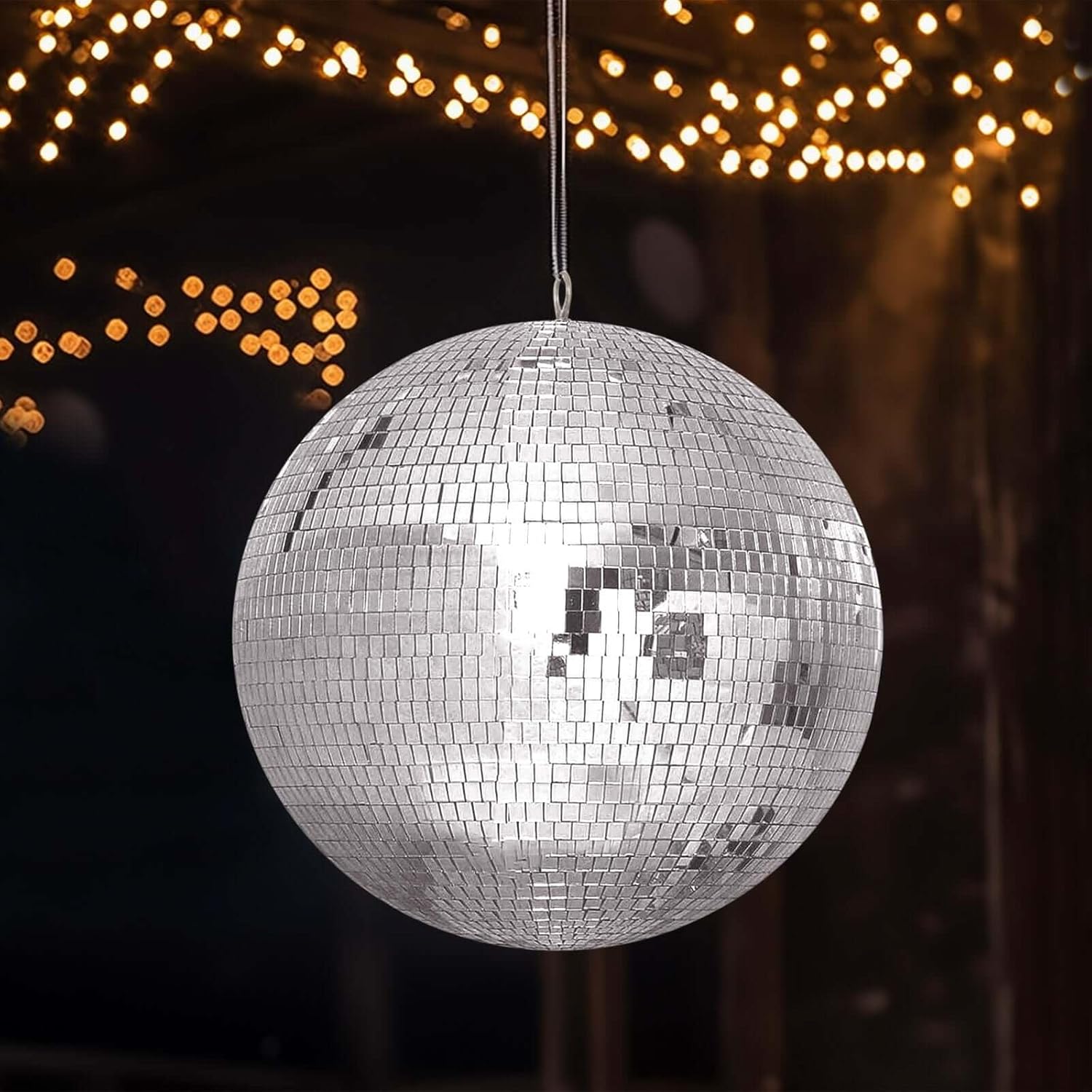 20in Groovy Glass Mirror Disco Ball for Party Decoration