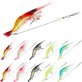 10PCS Saltwater Fishing Lures Shrimp Baits Set - Luminous Soft Shrimp