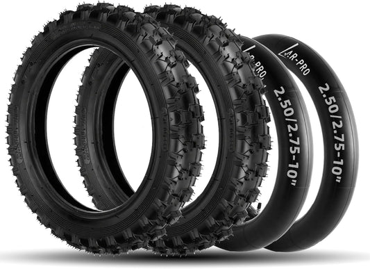 2.5-10 Off-Road Tire and Inner Tube Set for Dirt Bikes
