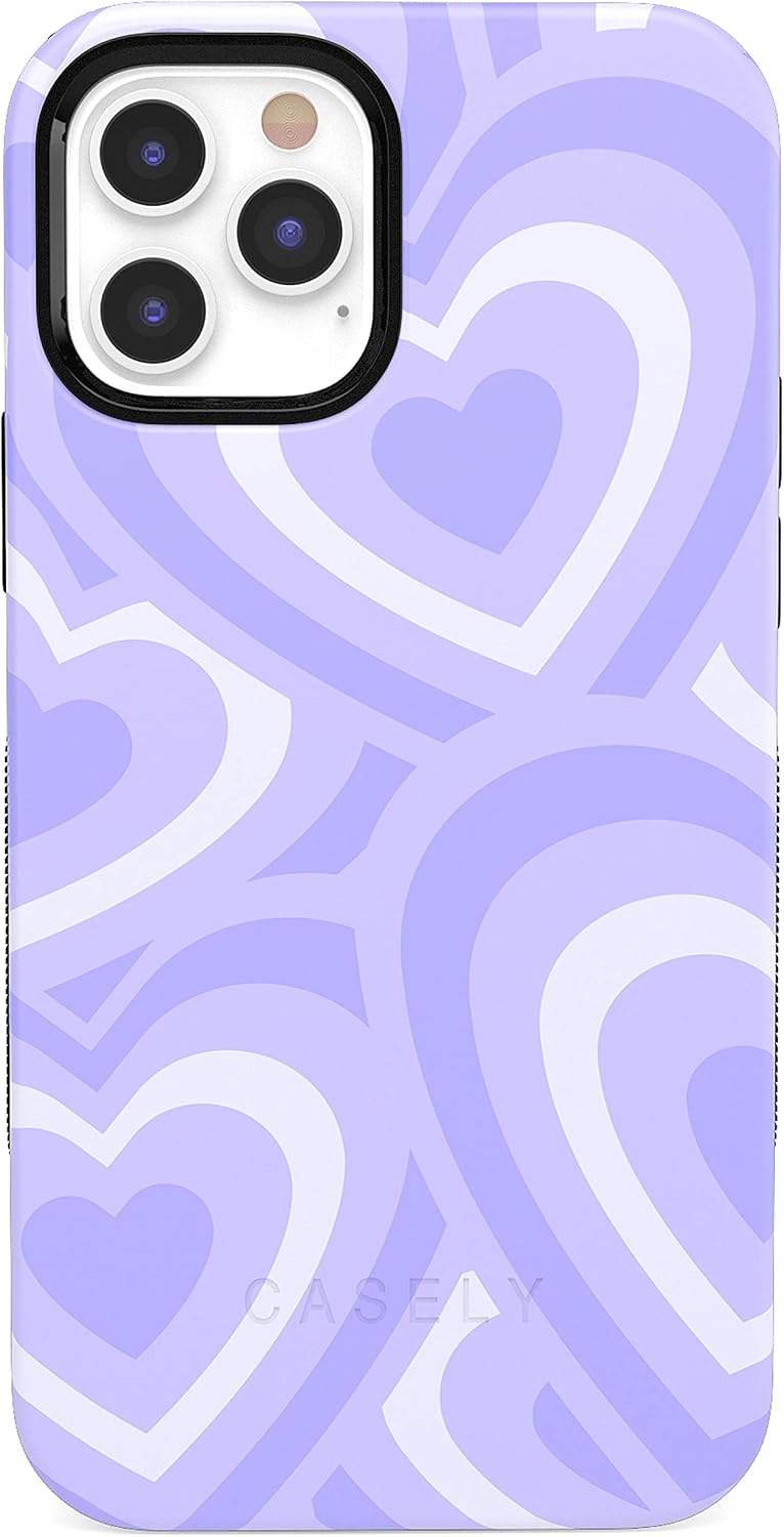 Casely iPhone 12 Pro Max Case | Love Song Lavender Heart