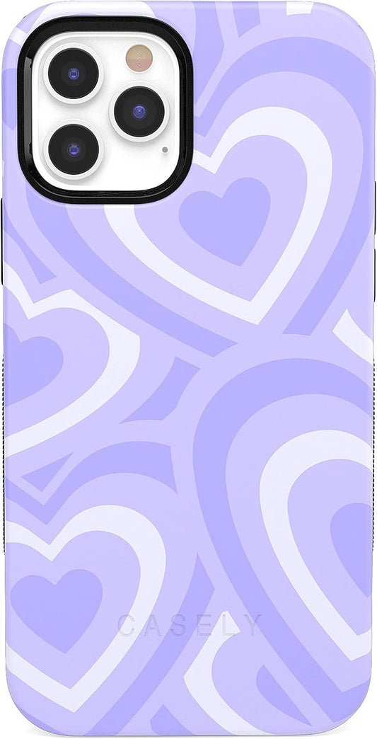 Casely iPhone 12 Pro Max Case | Love Song Lavender Heart