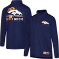 Ultra Game Youth NFL Super Soft Quarter Zip Long Sleeve T-Shirt - Game