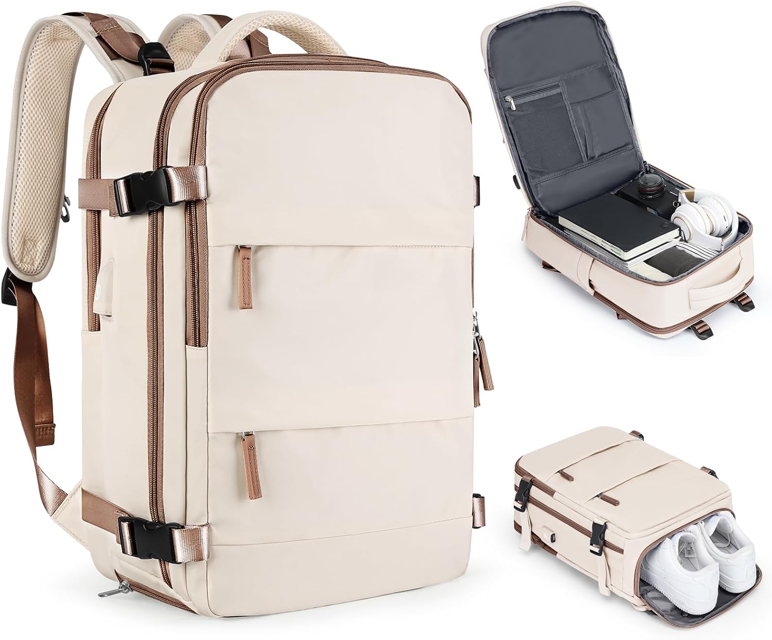 Coofay Large Travel Backpack for Airplanes - Versatile Carry-On
