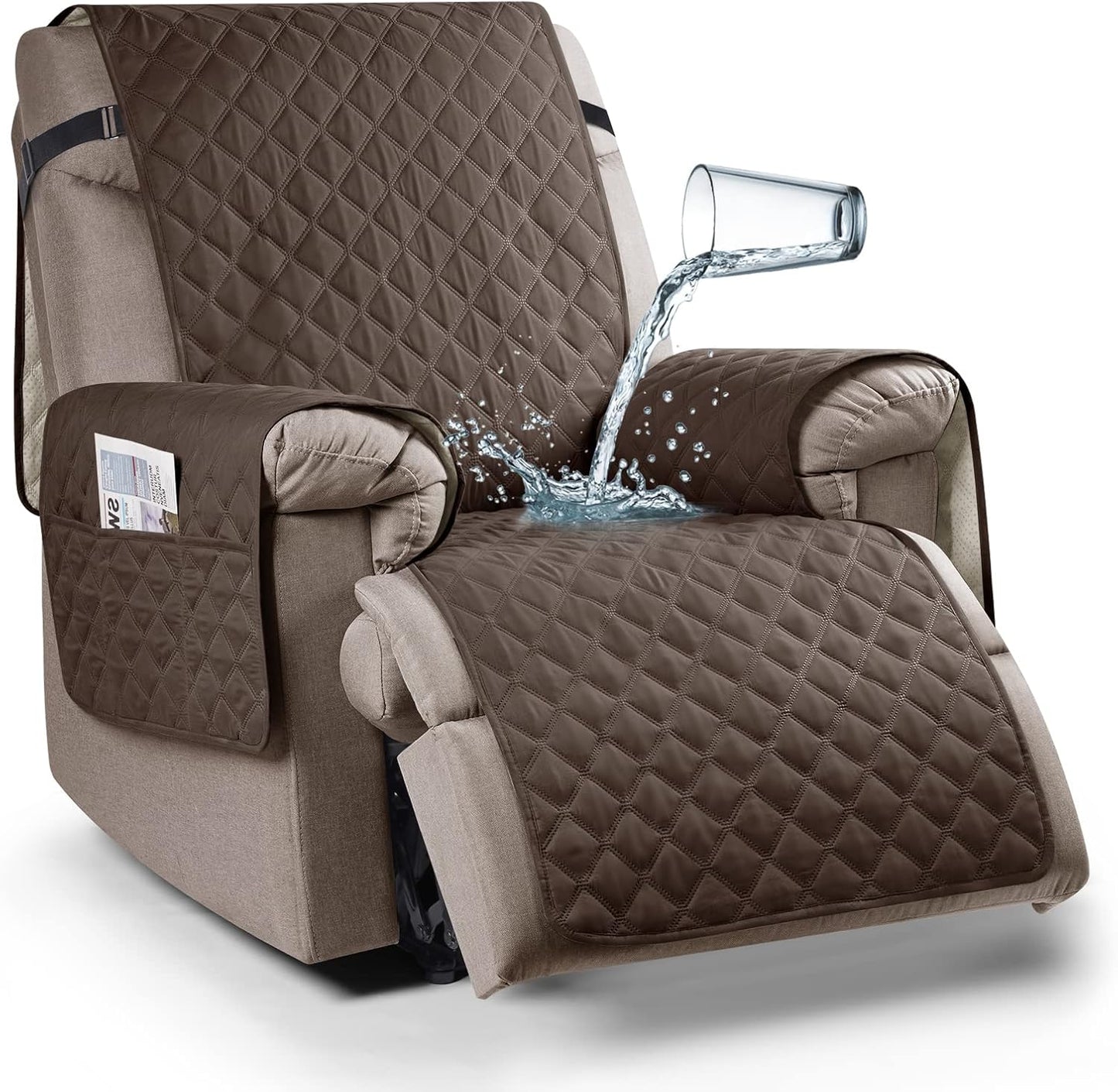 Ruaozz Waterproof Recliner Chair Cover for Kids and Pets