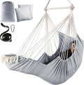 Hammock Chair with Foot Rest and 500lb Capacity - 2 Cushions