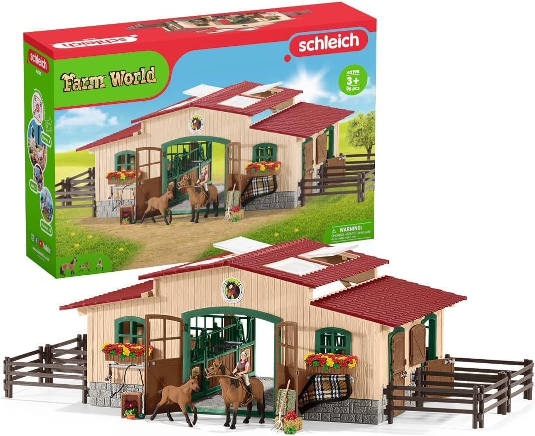 Schleich Farm World 96PC Riding Center with Horses and Accessories