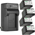 Kastar VBT380 4-Pack Batteries and AC Charger - Long Run Power