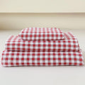 Red Gingham King Sheet Set - Soft Brushed Microfiber King Sheets
