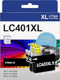 LC401XL Ink Cartridges Compatible for Brother LC401 BK - High Yield