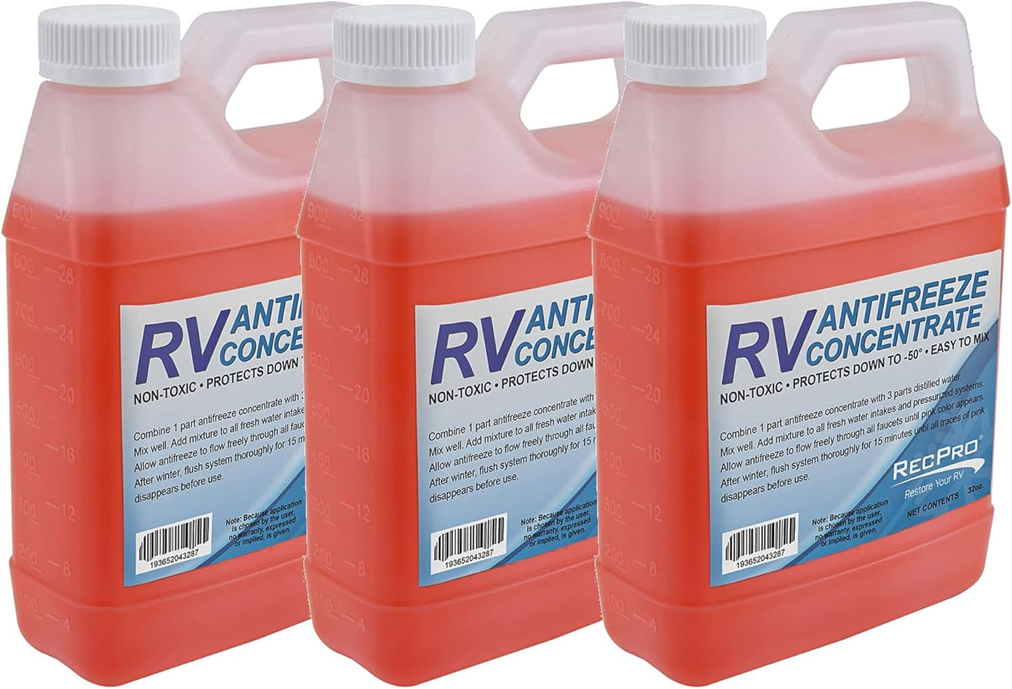 RecPro 32 Ounces RV Antifreeze Concentrate for Winterizing