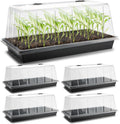 1020 Plant Tray with Tall 7.3ft Dome 5-Pack - Extra Large Seed Starter