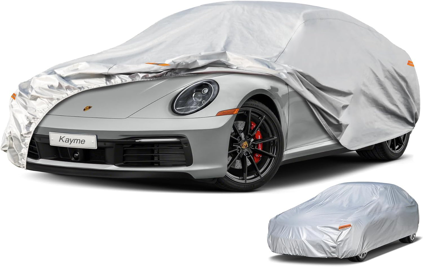 Kayme 6 Layers Car Cover for All Weather Protection 178-185 in