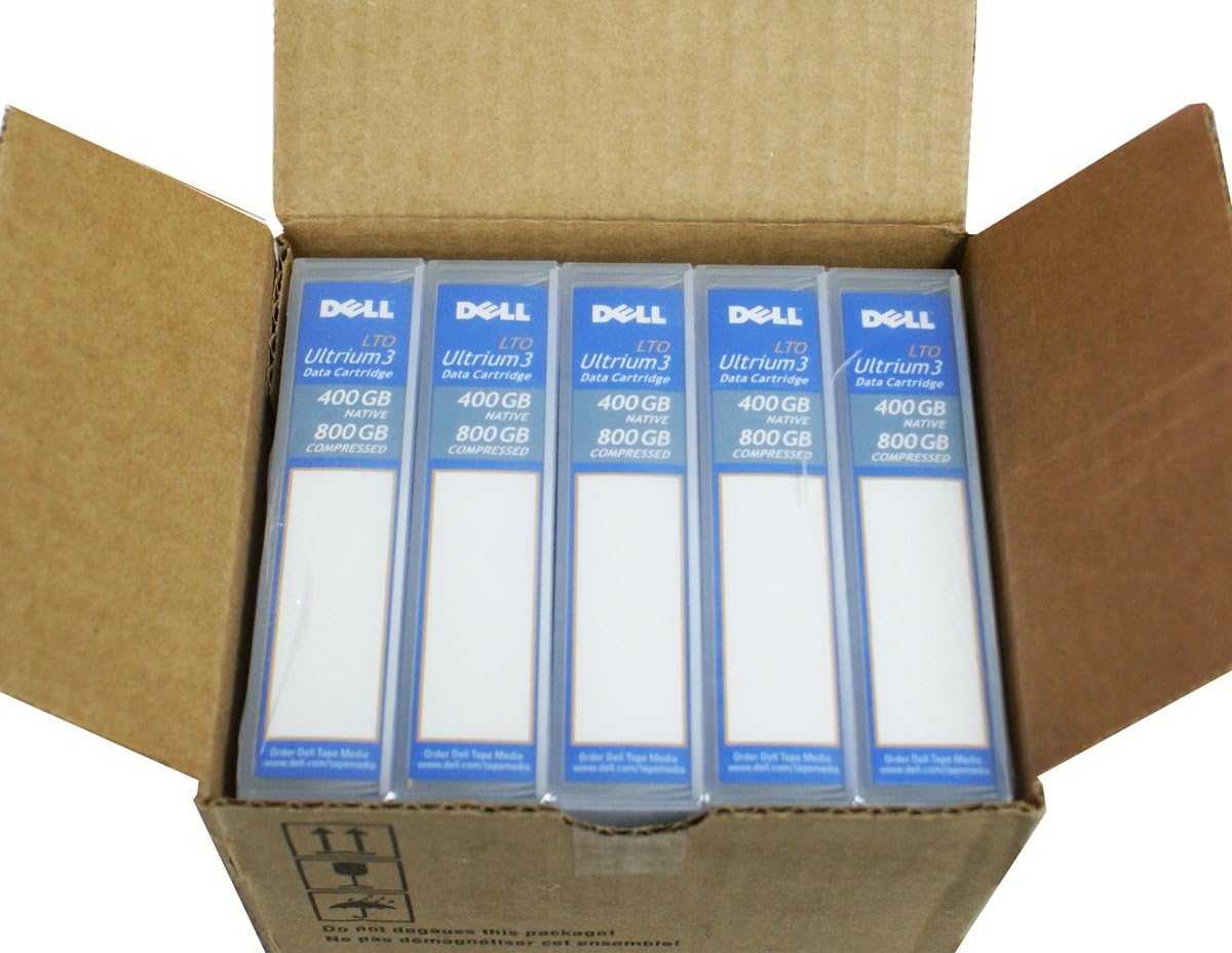 Genuine OEM 5-Pack Dell HC591 HC593 RC922 LTO 3 Data Tapes