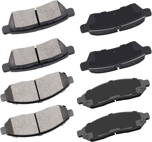 cciyu D1094 D1100 Front Rear Ceramic Brake Pads Kits for Nissan
