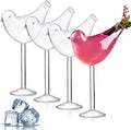 Mezchi 4 Pack Bird Cocktail Glasses - Stylish & Unique!