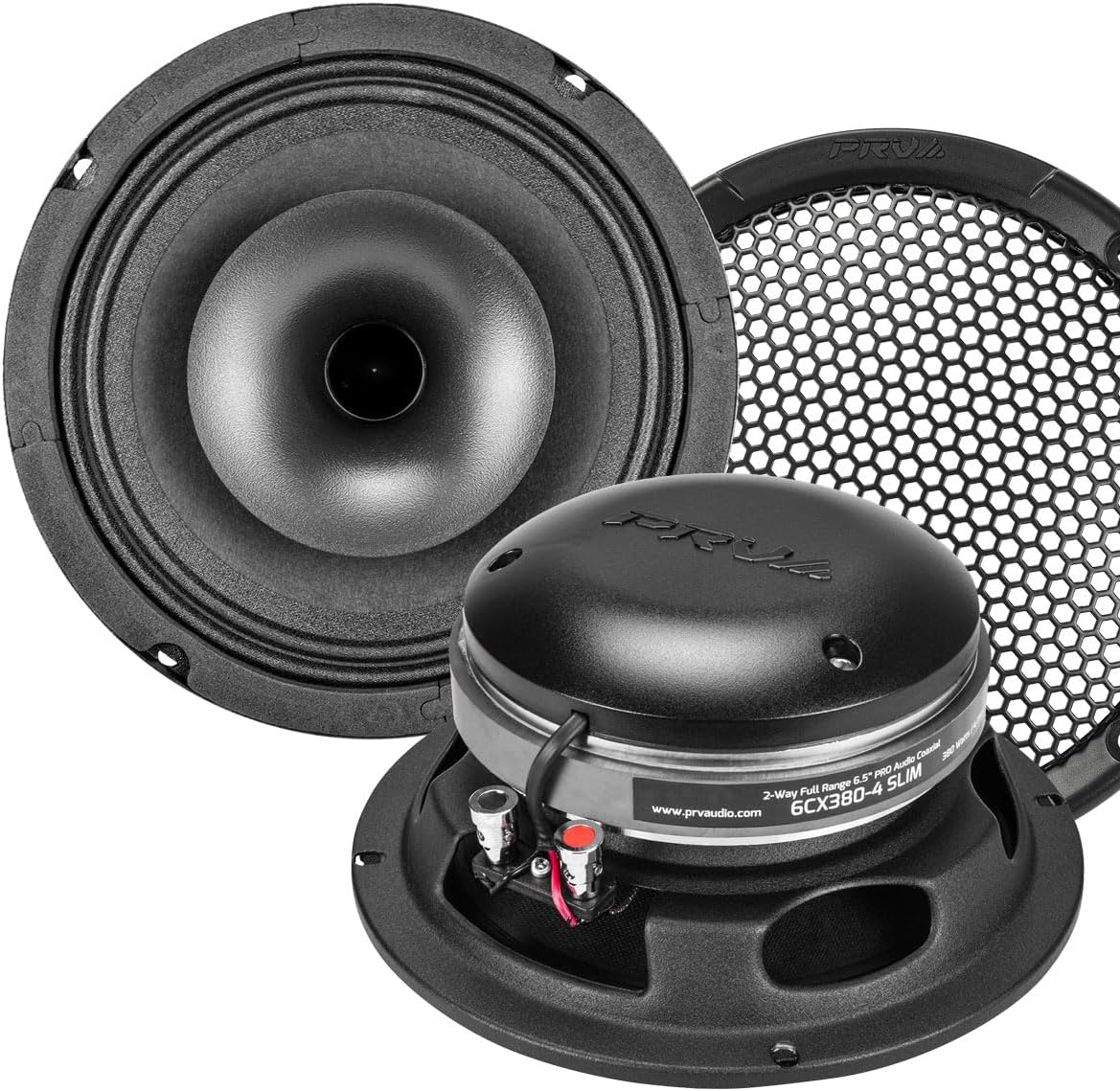 PRV AUDIO 6.5 Shallow Coaxial Car Audio Speaker Bundle Review