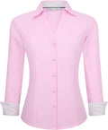 Esabel.C Womens Button Down Shirt Long Sleeve Regular Fit - Bamboo