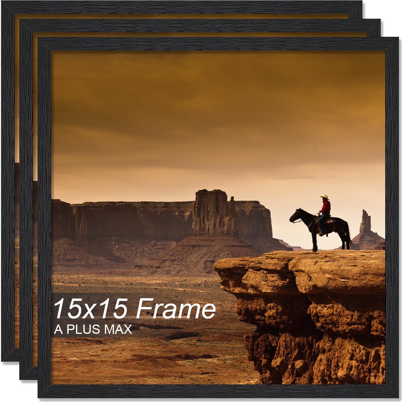 A PLUS MAX Square 15x15 Frame Set of 3 for Stylish Display