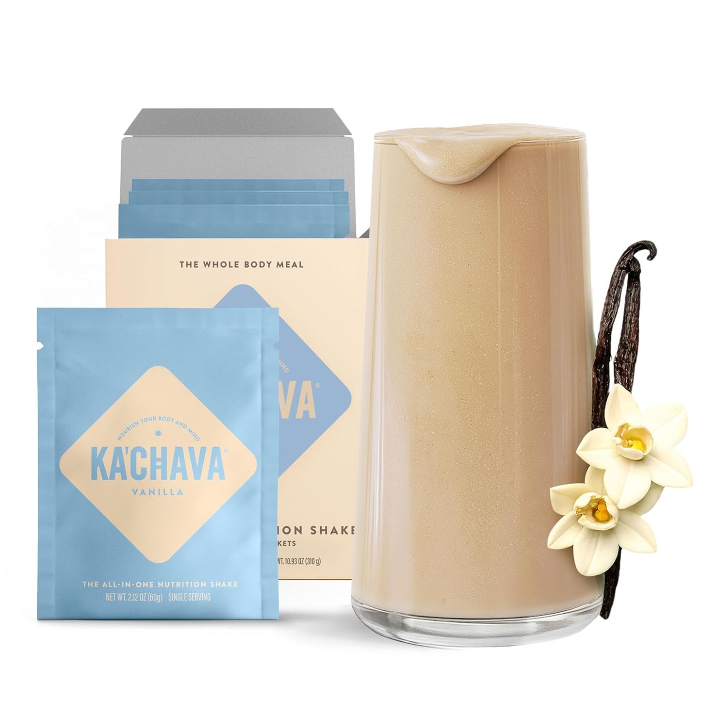 KaChava Whole Body Meal Shake Vanilla - Nutrient-Packed Vegan Fuel