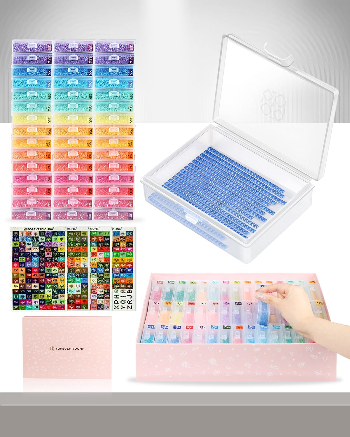 Diamond Painting Storage Containers Trays for Crafting Enthusiasts
