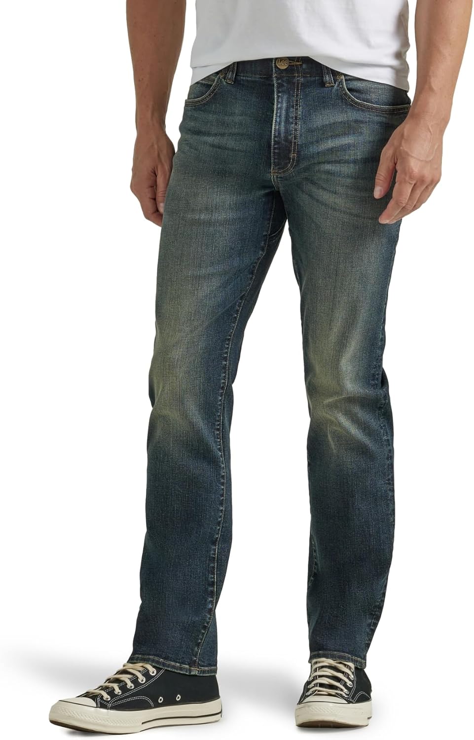 Lee Men's Extreme Motion Regular Straight Jean for Comfort