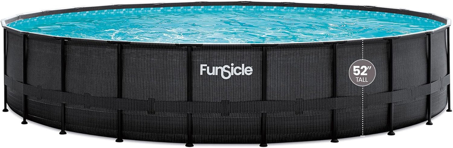 Funsicle 24ft x 52ft Oasis Swimming Pool Set for Outdoor Fun