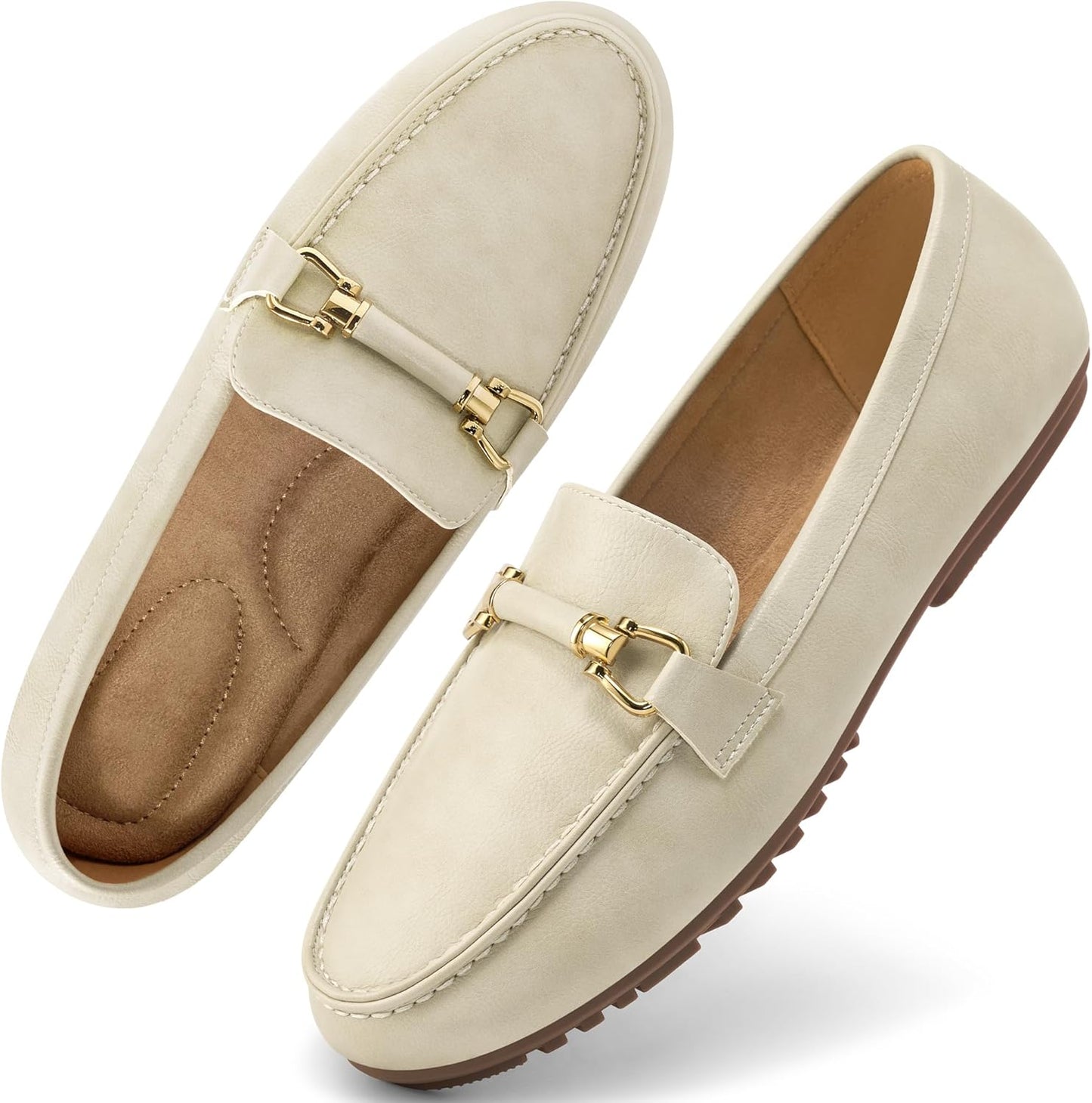 HARENCE Loafers for Women: Comfortable Slip On Business Flats