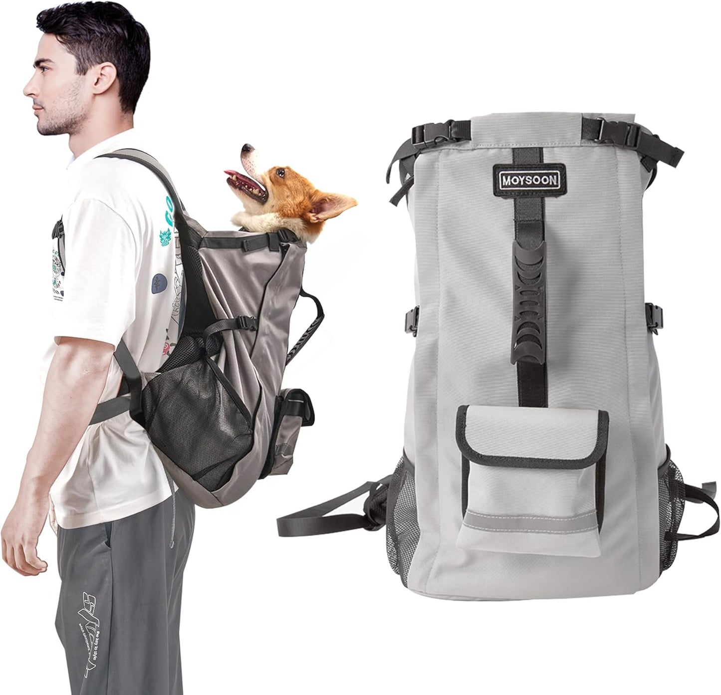 Dog Backpack for Small & Medium Dogs - Adjustable Carrier for Travel
