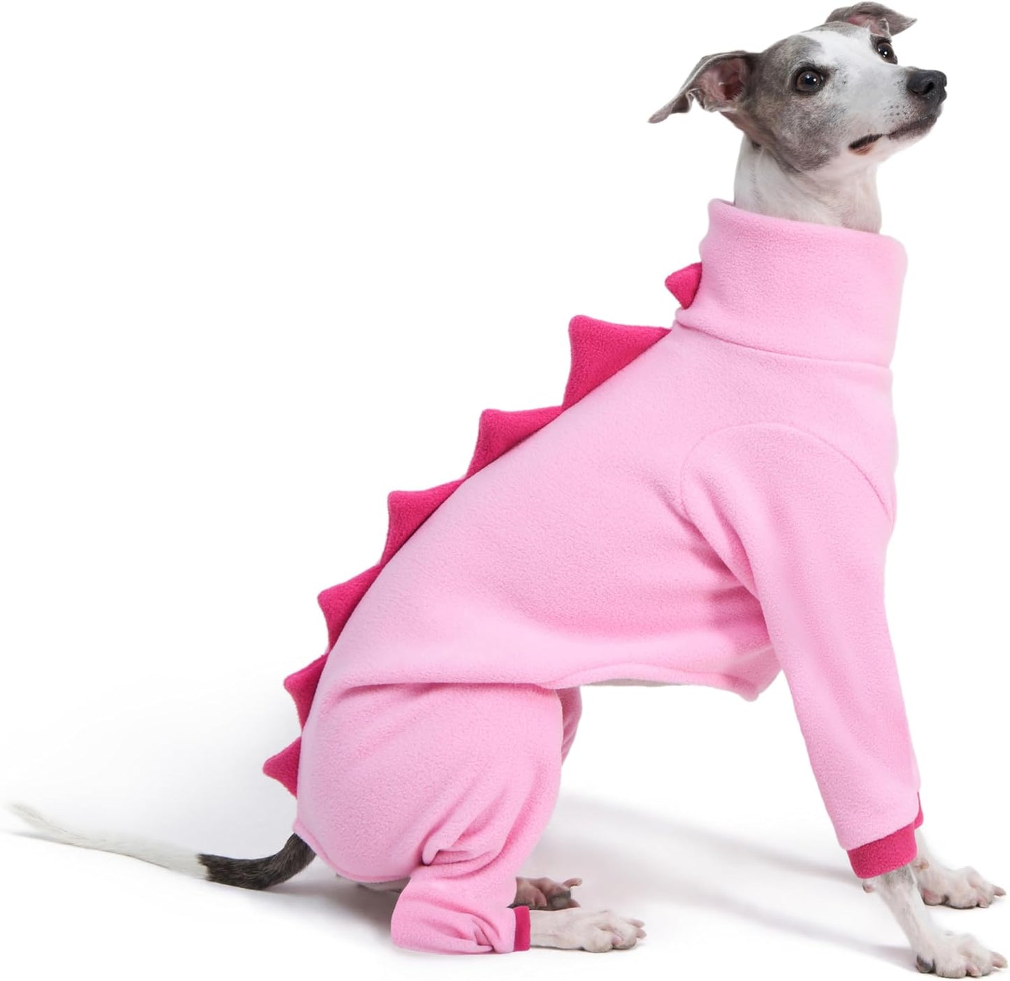 Italian Greyhound & Whippet Cozy Dinosaur Fleece Onesie Outfit