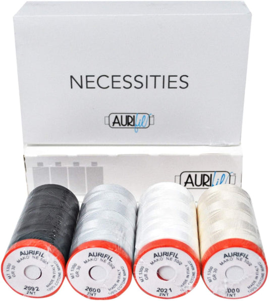 Aurifil Necessities Thread Collection - Premium 50wt Cotton Spools