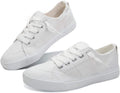Obtaom Women's Play Fashion Sneaker White Washed Leopard - Comfortable