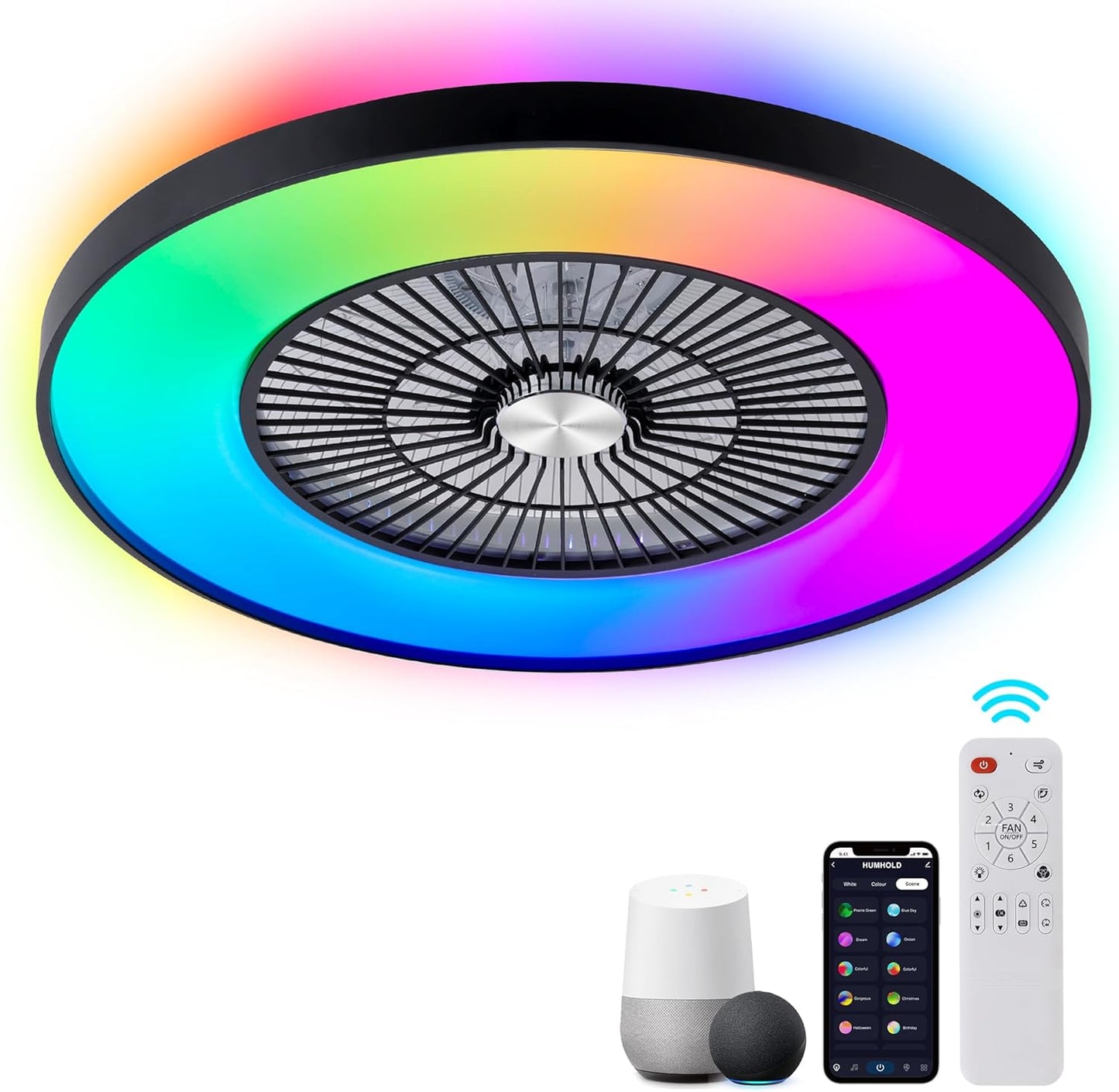 24 Bladeless Ceiling Fans with Lights for Kid's Bedroom