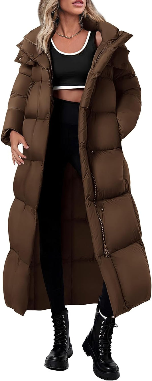 Trendy Warm Women's Winter Long Puffer Coats for Comfort