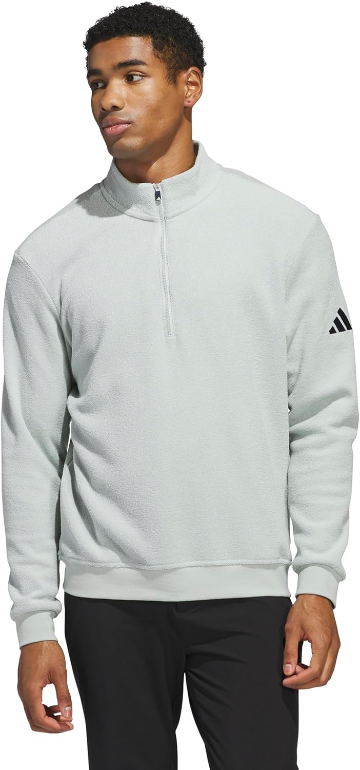 adidas mens Ultimate365 Terry Cloth Quarter-zip Pullover Review
