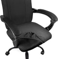 Thyores 2 Pcs Black Chair Seat Covers - Washable & Anti-Dust
