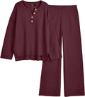 LILLUSORY Women's 2 Piece Lounge Sets Oversized Slouchy Knit - Cozy in