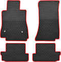 Car Floor Mats Custom Fit for Chevy Camaro 2016-2025 Full Black Red
