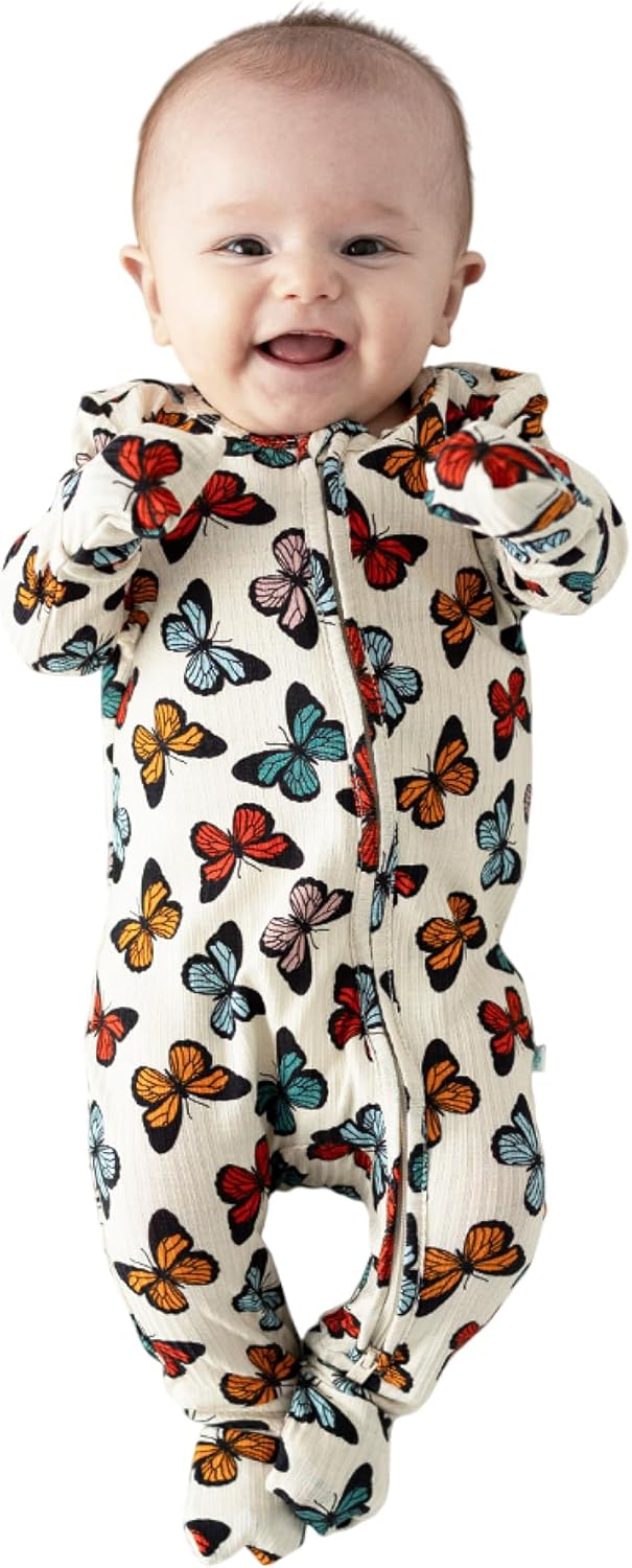 Posh Peanut Convertible Baby Sleepers - Footless Pajamas for Girls