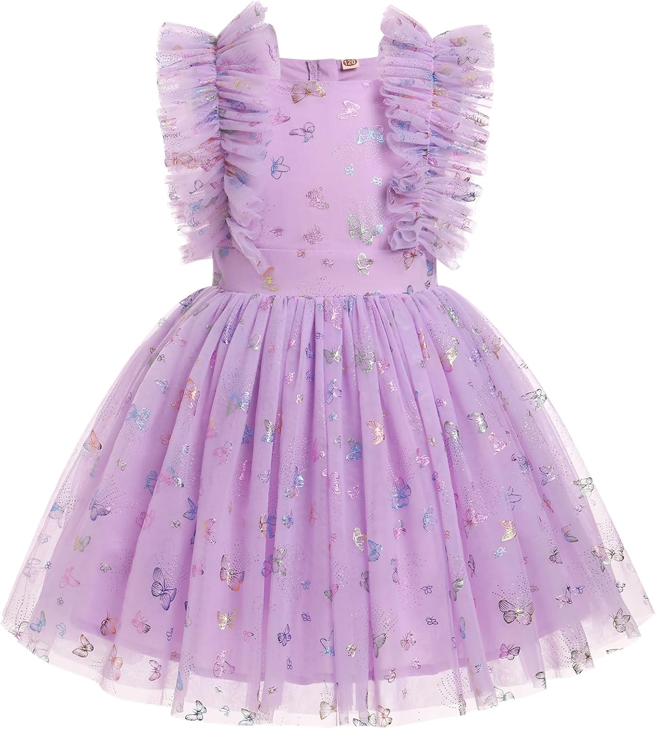 Kids Girls Confetti Birthday Princess Dress for Cake Smash