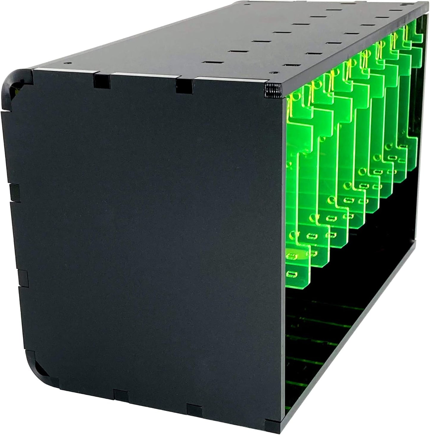 Cluster Case for Raspberry Pi5, Pi4, Pi3 and More - Black Lime