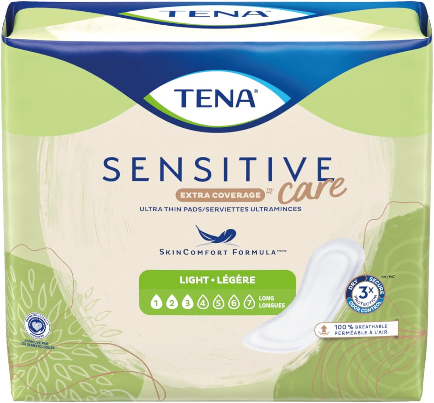 TENA Intimates Extra Coverage Ultra Thin Pads for Women