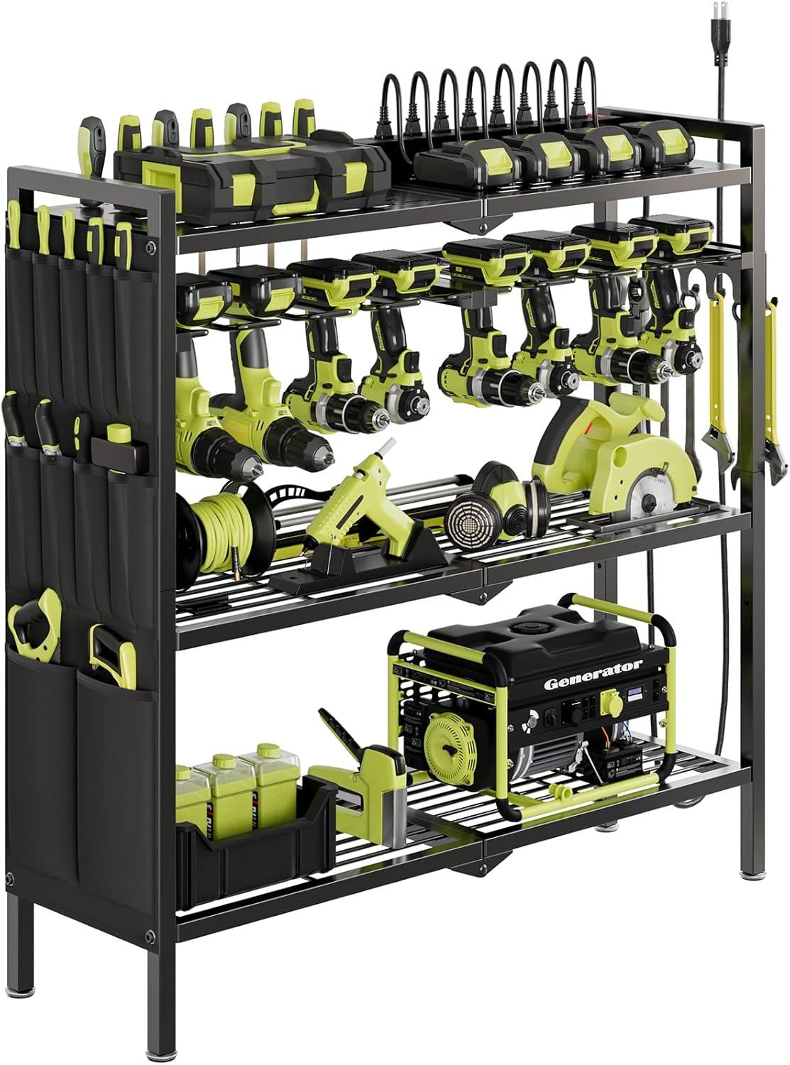 Ultimate Power Tool Organizer - Heavy Duty & Charging Station