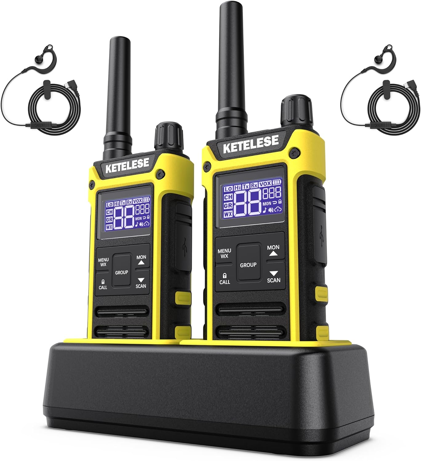 T3 FRS Waterproof Walkie Talkies with NOAA Alert for Outdoor Use