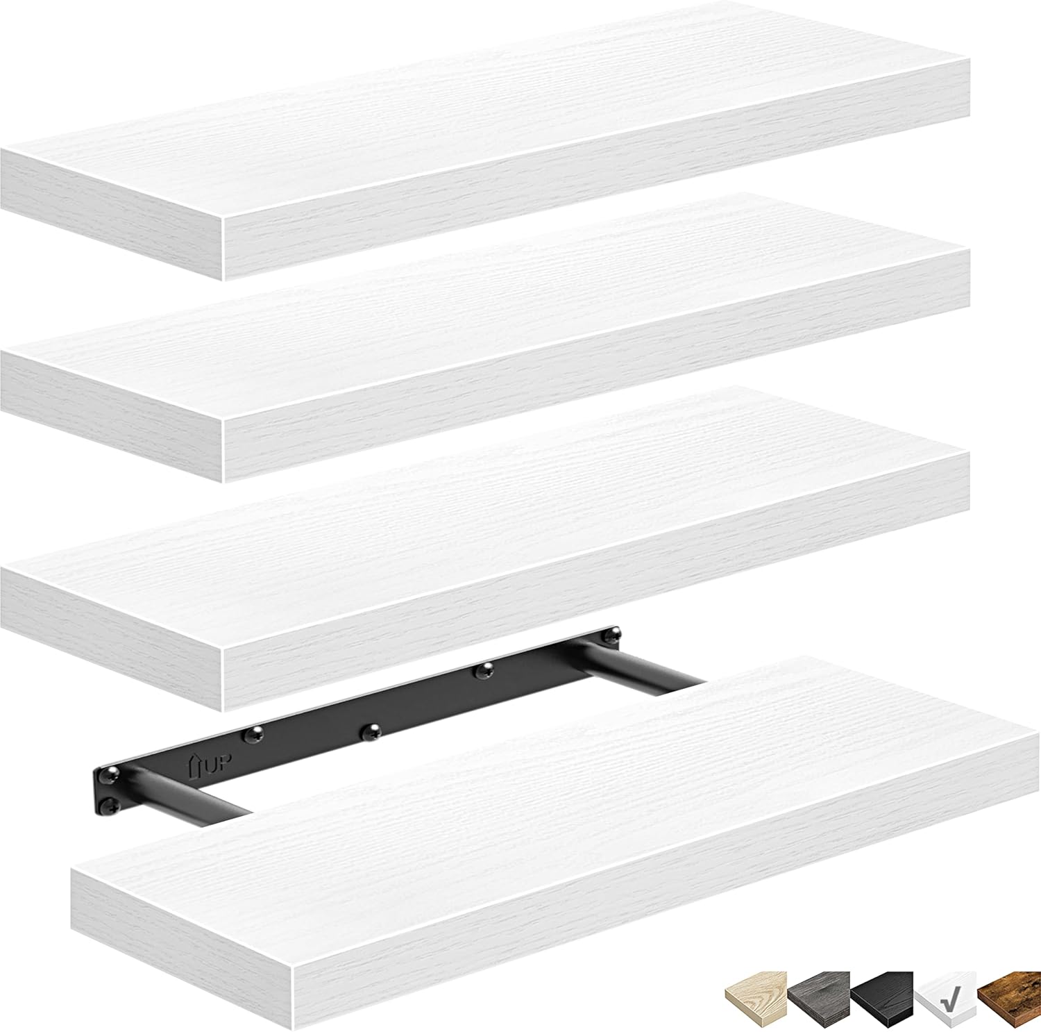 QEEIG Floating Shelves for Wall Bathroom Shelf Bedroom Kitchen