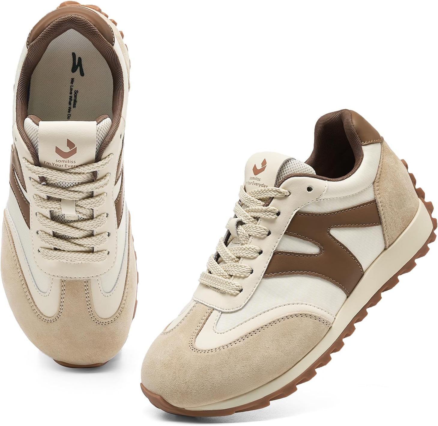 Wide Toe Sneakers for Women by somiliss - Stylish Comfort Shoes