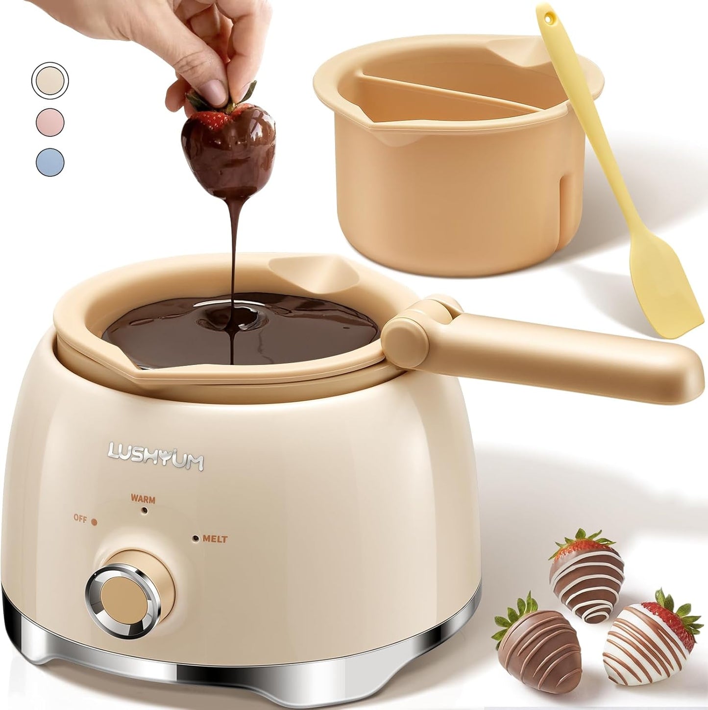 Chocolate Melting Pot for Perfect Dipping and Fondue Fun