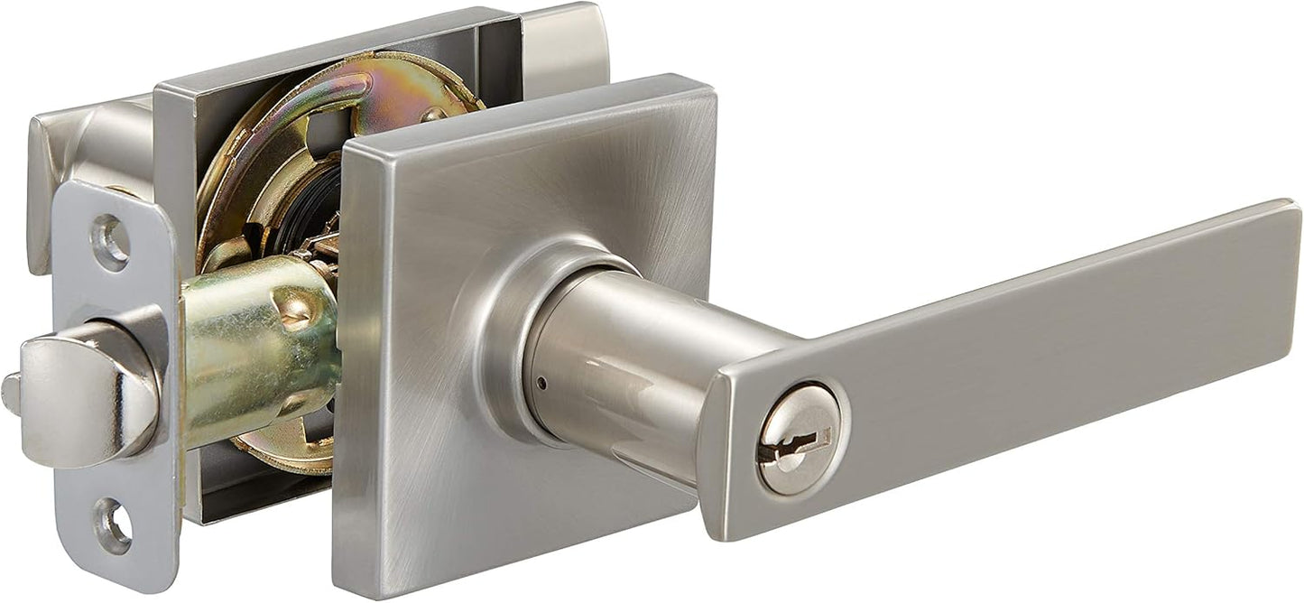 Contemporary Stamford Door Lever - Satin Nickel, 6-Pack Review