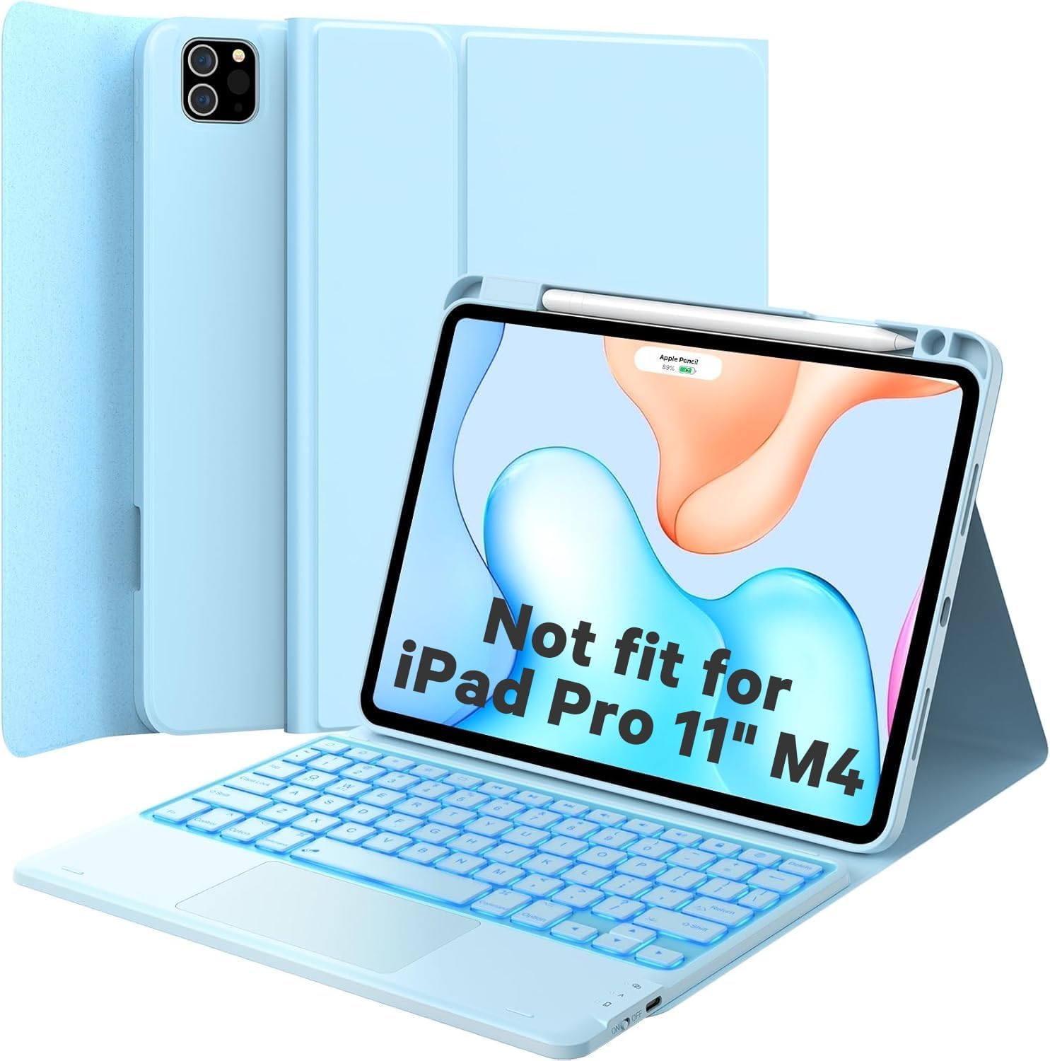 GreenLaw Keyboard Case for iPad Air 11-inch with Touchpad