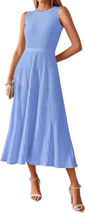 BTFBM Bodycon Midi Dress for Women Suitable for Summer and Fall
