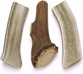 Split Elk Antlers for Large Dogs - 3 Pack (Large) - Long Lasting Chew